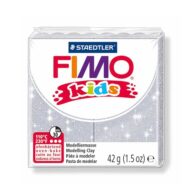 FIMO kids glitter sølv ler 8030-812