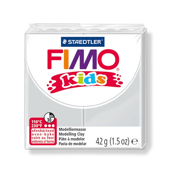 FIMO kids Ler Lysegrå 8030-80