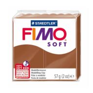 Fimo Soft Karamel Brun Ler 8020-7