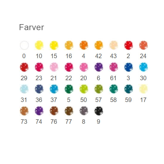 36 pastelfarver