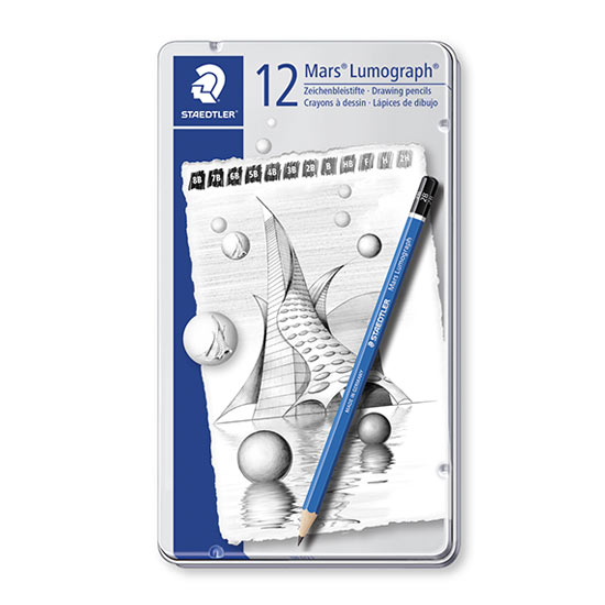 staedtler mars lumograph 12 blyanter 100 g12 s