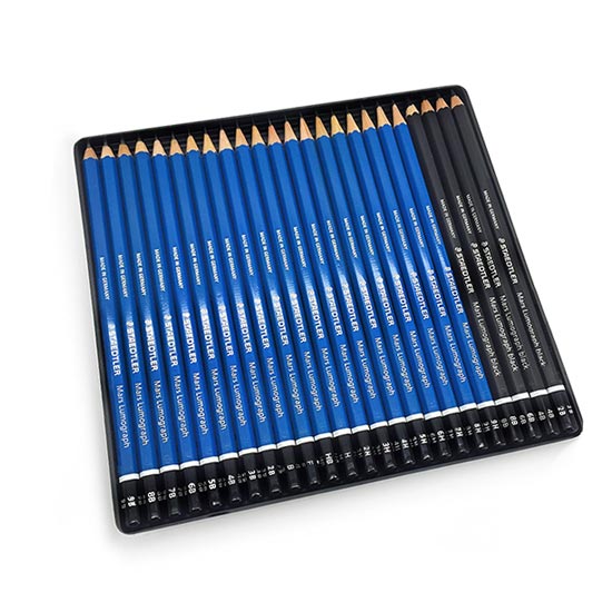 Staedtler Mars Lumograph 24 blyanter