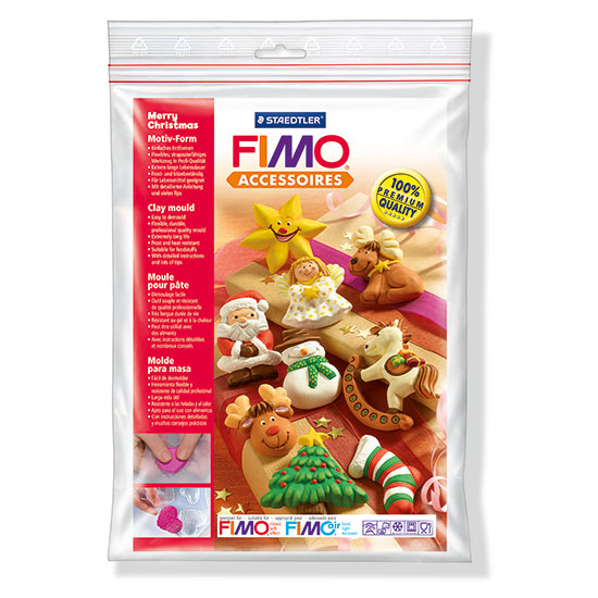 FIMO Clay Mould Merry Christmas - Juleform