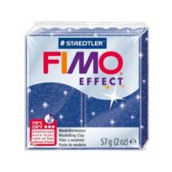 FIMO Effect Glitter Blå Ler 8020-302