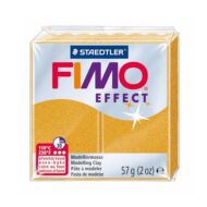 FIMO Effect Metallic Guld Ler