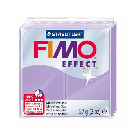 fimo effect pastel lilla ler 8020-605