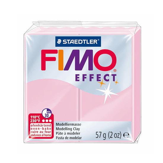 fimo effect pastel rosa ler