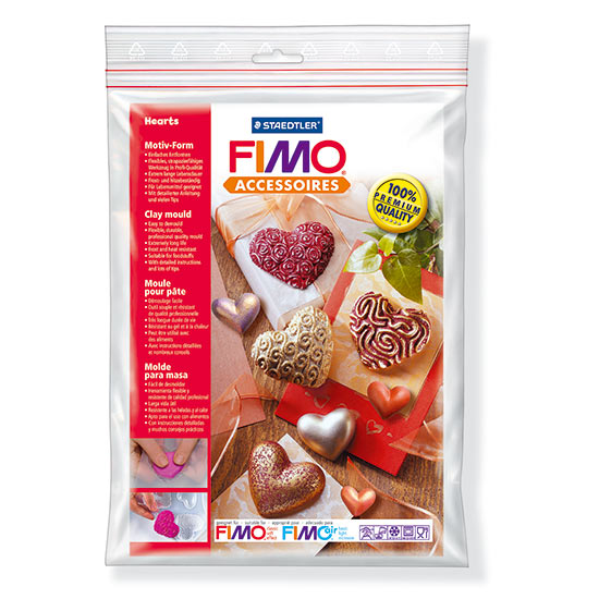 FIMO Hearts Clay Mould - Hjerteforme 8742 26