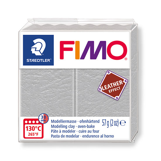 Fimo leather effect dove grey - 8010-809