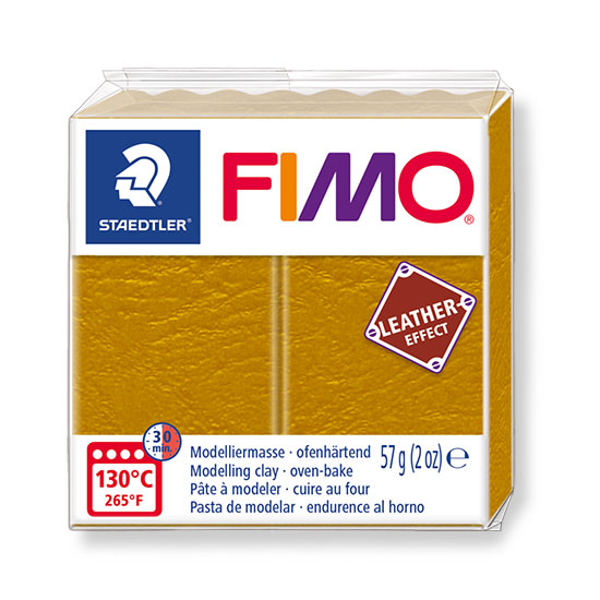fimo-leather-effect-ocre-8010-179 Fimo leather effect ocre 57g - 8010-179