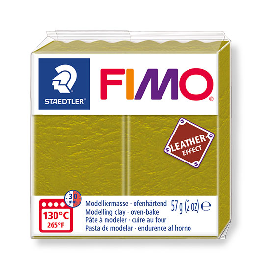 Fimo leather effect olive 57g - 8010-519