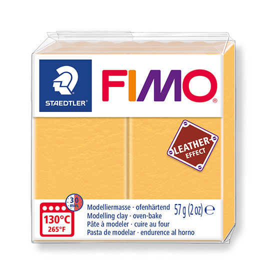 Fimo leather effect safran yellow 57g - 8010-109