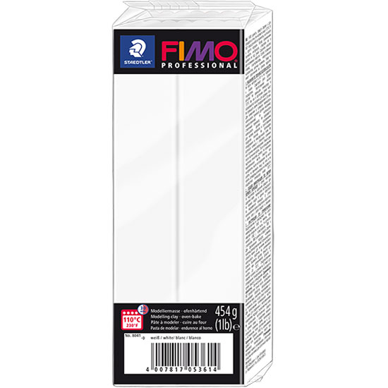 FIMO Professional Hvid 454g - 8041-0 Polymer Ler