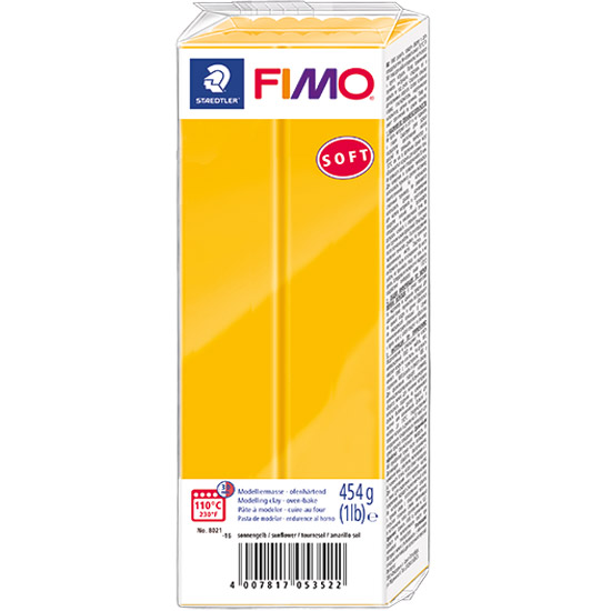 FIMO Soft Solsikke Gul Polymer Ler 454g 8021-16