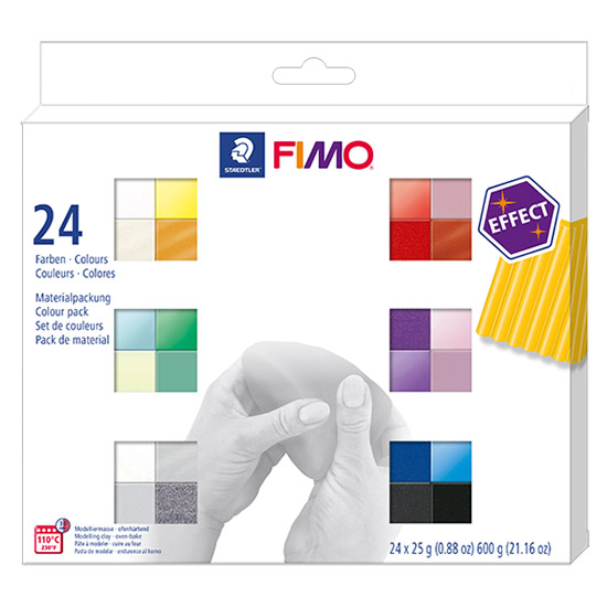 FIMO Effect Colour Pack 8013 C24 Effect - 24 farver