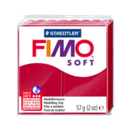 FIMO Soft Jule Rød Ler 57g - 8020-2p