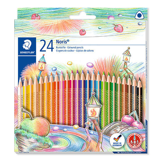 Staedtler Noris Club 127 NC24 - 24 trekantede farveblyanter