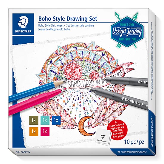 Staedtler 61 DJT3 Boho Style Drawing Set