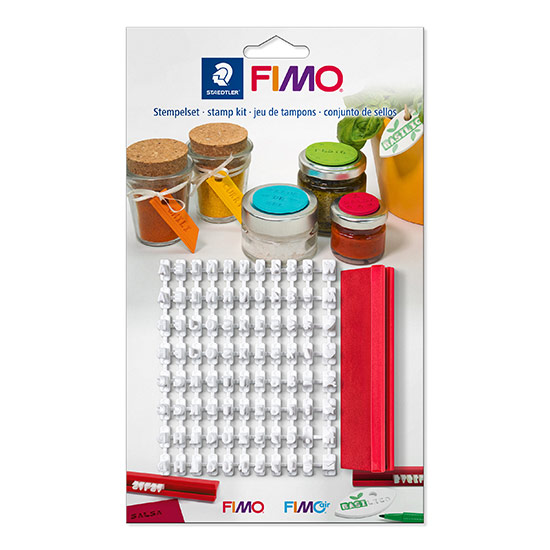 Fimo Stamp Kit 8700 09 - Bogstavsstempler