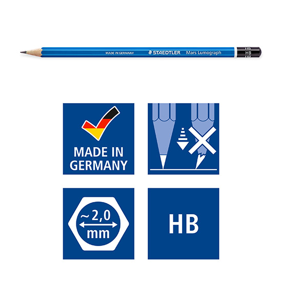 100-HB-Picto Staedtler Mars Lumograph 24 blyanter 100 G24