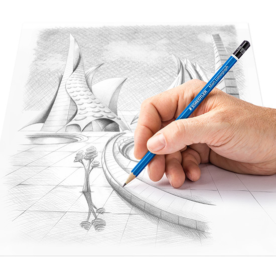 mars-lumograph-100-HB-application Staedtler Mars Lumograph 24 blyanter 100 G24