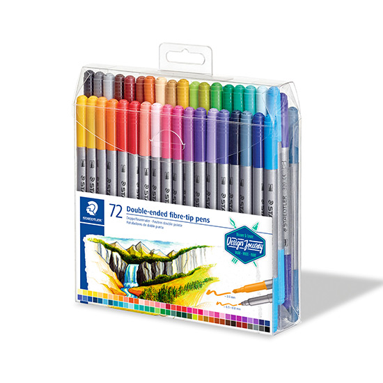 Staedtler 3200 TB72 - Fibre-tip Tuscher 72 stk