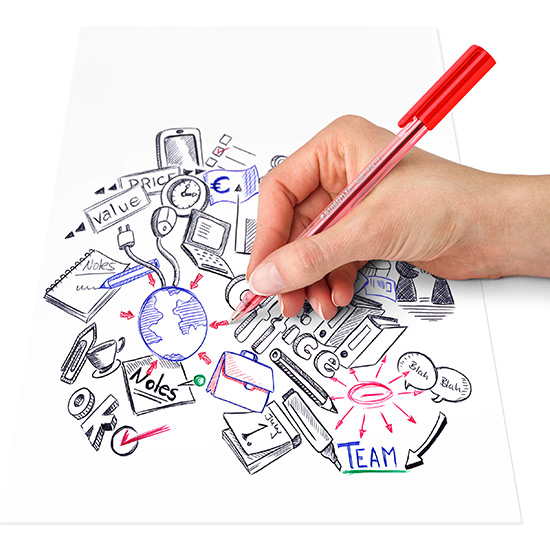 staedtler-ball-432-Application Staedtler ball 432 - 10 kuglepenne