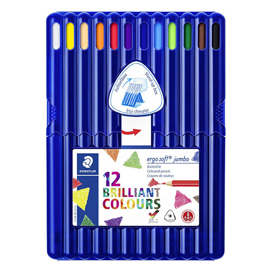 staedtler-ergosoft-jumbo-158-SB12 Staedtler Ergosoft Jumbo 158 - 12 jumbo farveblyanter