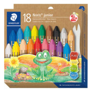 Staedtler Noris Junior 224 C18 - Voksfarver 18 stk