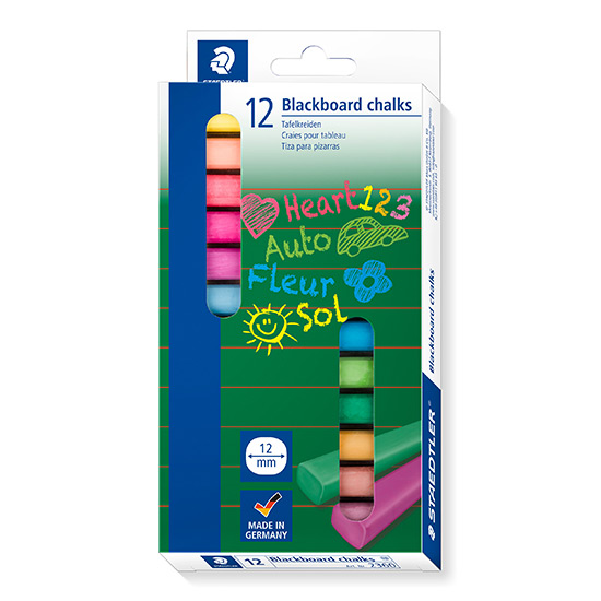 Staedtler Tavlekridt 2360 - 12 ass. farver