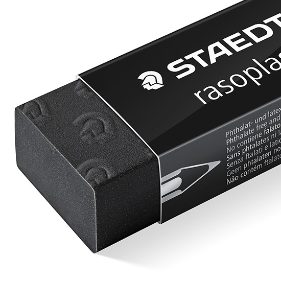 526_B20-9_CloseUp Staedtler Rasoplast 526 B20-9 - Sort viskelæder