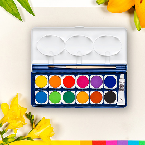 888_NC12_Watercolours Staedtler Noris 888 NC12 - Akvarelmaling sæt