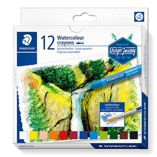 staedtler-akvarel-farvekridt-223-c12 Staedtler Akvarel Farvekridt 12 stk.