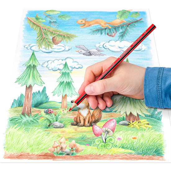 staedtler_187_c24_Application Staedtler Noris Farveblyanter 187 C24 - Trekantet