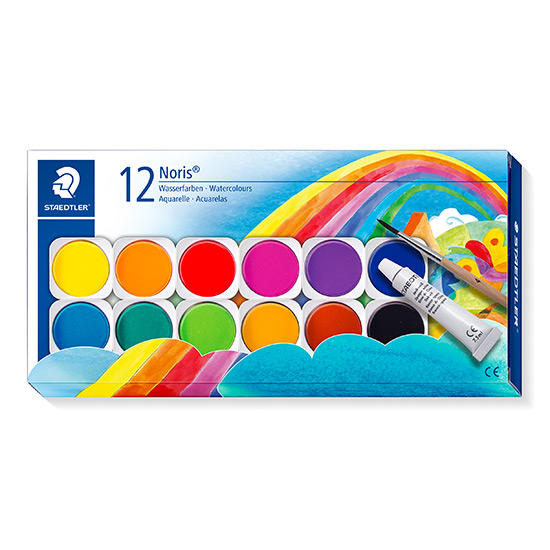 staedtler_noris_akvarelmaling_888_NC12 Staedtler Noris 888 NC12 - Akvarelmaling sæt