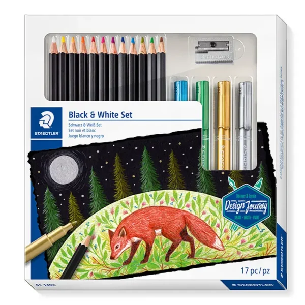 Staedtler Black & White Set - Design Journey Tegnesæt