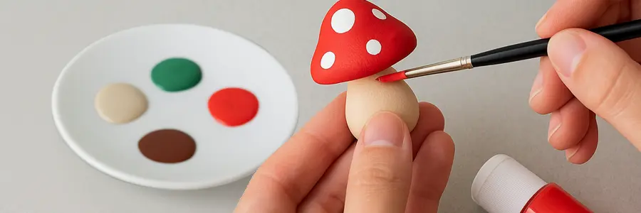 Kan man male på FIMO? Tips til male på Polymer ler
